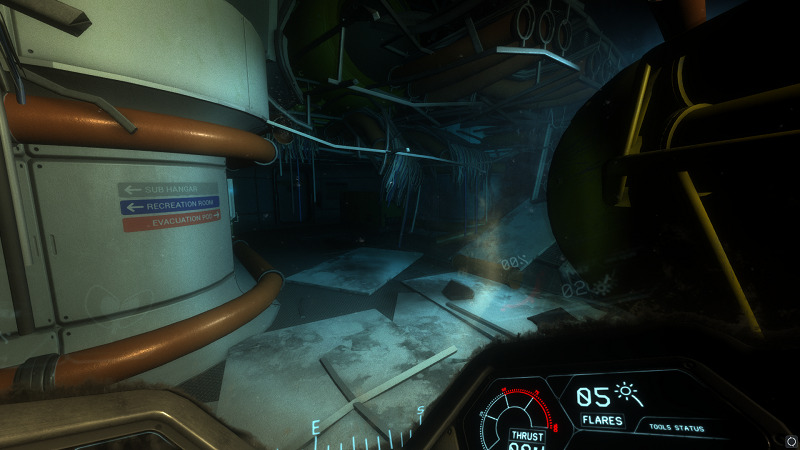 Narcosis: an underground facility.